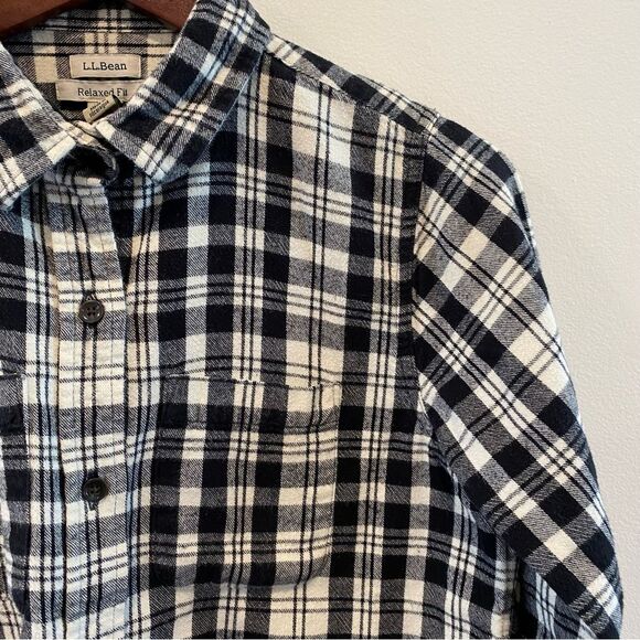 L.L.Bean Mens Relaxed Fit Flannel Plaid Button Down XS Cotton 100% cotton - Picture 6 of 11